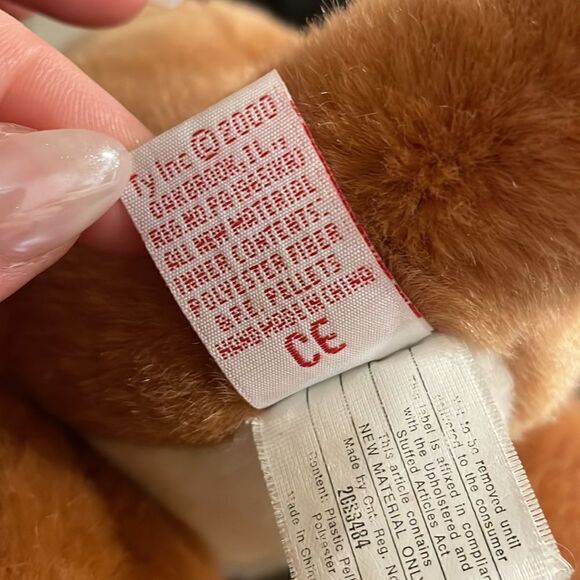 TY Beanie Buddy POUCH the Kangaroo Toy Plush Animal With Joey In Pouch 2000 - Picture 9 of 9